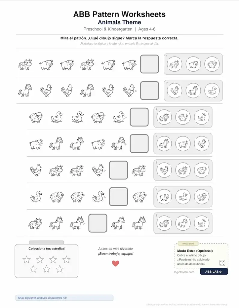 Patrón ABB para Preescolar – Actividad Imprimible Gratis 1 svg%3E