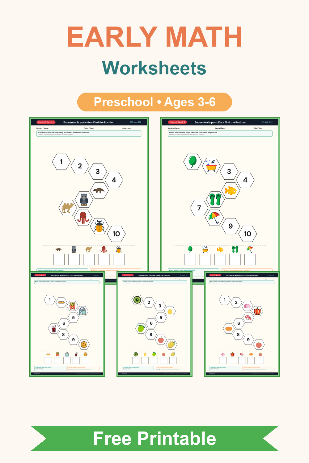 early_math undefined printable worksheet pack cover image for preschool kids